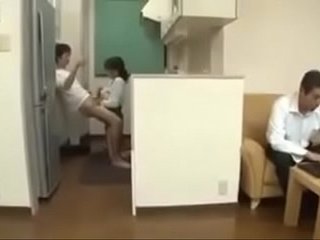 Cheating Japanese Milf with her Son